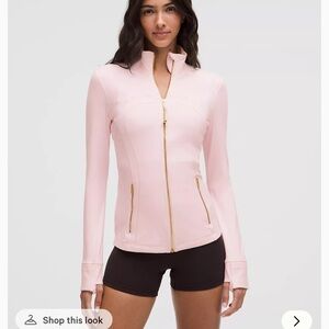 Lululemon Define Jacket Nulu Blissful Pink/Gold/Gold NWT size 6